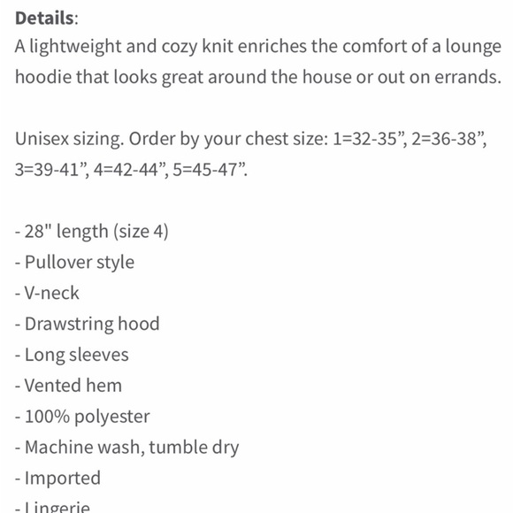 EUC Barefoot Dreams Cozy Chic Baha hoodie Navy size 1 or Small - Picture 6 of 8